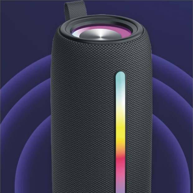 1-620x620 (2) P9-PRO High Quality Wireless Outdoor Bluetooth Speaker With LED Light - Image 1