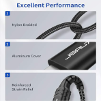 Black 1.8M Lightning To 3.5mm Headphone AUX Cable For IPhone - Image 5