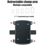 3 In 1 Car Phone Holder, Universal Car Dashboard 360° Rotation Mobile Phone Holder - Image 2