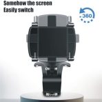3 In 1 Car Phone Holder, Universal Car Dashboard 360° Rotation Mobile Phone Holder - Image 4