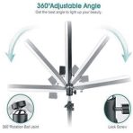 2 In 1 Desktop High Angle Shot Phone Mount With 10-Inch Dimmable LED Ring Fill Light - Image 2