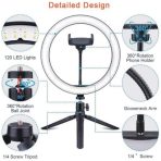 Ring Light, 10-Inch Ring Light With Bracket, Mobile Phone Tripod With Light - Image 3