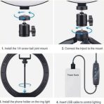 Ring Light, 10-Inch Ring Light With Bracket, Mobile Phone Tripod With Light - Image 4