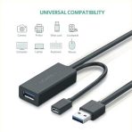 UGREEN 2-In-1 USB 3.0 A Male To Female + Micro USB Active Repeater 5 Meter / 10 Meter Extension Cable - Image 3