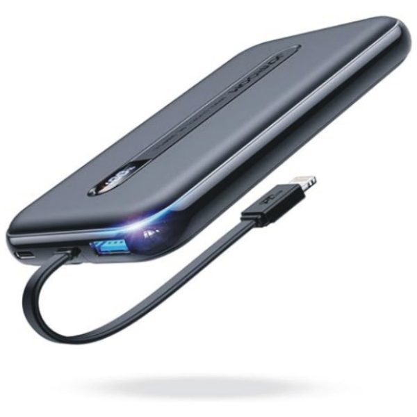 JR-L001 20W Linglong Series Fast Charging Power Bank With Built-In Lightning Cable