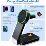 3-In-1 Mag-Safe Charging Station Wireless Dock With Light - Image 3