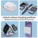 15w Magnetic Foldable 3-In-1 Wireless Charger Compatible With Iphone - Image 4