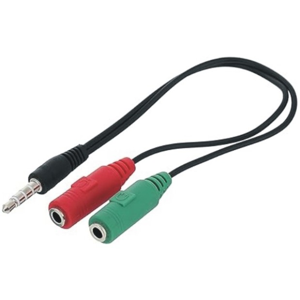 mic1 Microphone Mic And Earphone Female Extension Audio Splitter - Image 1