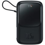Baseus Power Bank Q Pow With Digital Display, U+C, With Built-In Type-C Cable
