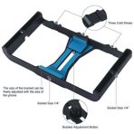 4 In 1 Vlogging Live Broadcast Smartphone Video Rig + 4.6 Inch Ring LED Selfie Light Tripod Mount - Image 3