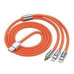 Multi 3 In 1 Multi Fast Charging Cable, Micro Wire Connector With Support USB And Type C