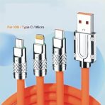 Multi 3 In 1 Multi Fast Charging Cable, Micro Wire Connector With Support USB And Type C - Image 5