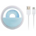 Dubyway Selfie LED Ring Flash Light In Cool Blue, Ensuring Perfect Lighting For Every Shot
