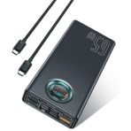 Baseus Power Bank, 65 W, USB-C 26800 MAh, External Battery PD QC4.0 Fast Charging - Image 2